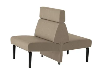 AMBIT 1047 - Fabric bench seating with back by Et al. - view 2